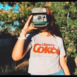 Cherry Coke Crop-Top shirt